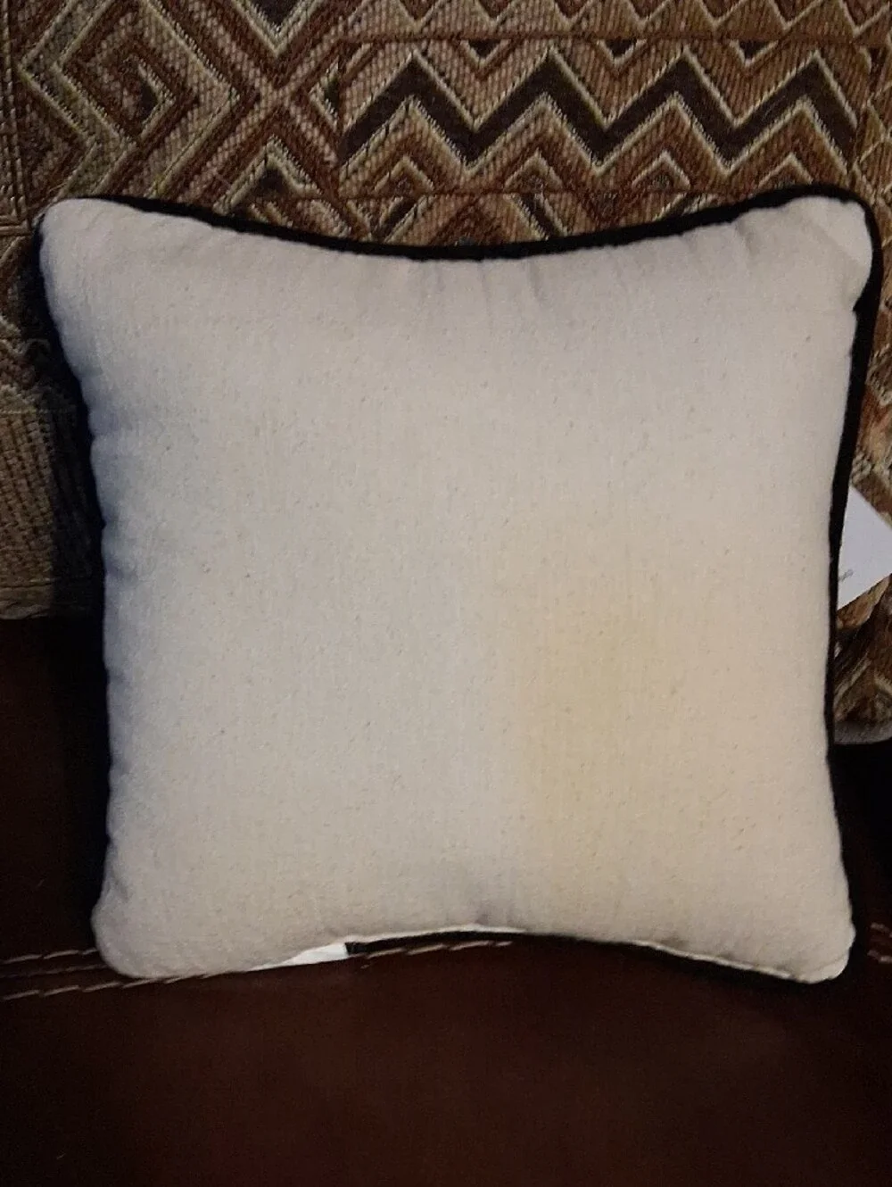 Small Orange Pumpkin 'Happy Halloween' Decorative Pillow
